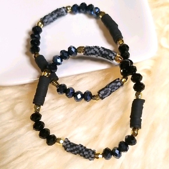 Mint Jewelry - Crystal Bead Stretch Bracelets